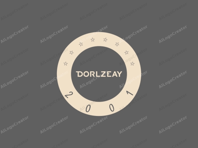 welches den Text "DORLZEY" enthält. Das Bild zeigt ein minimalistisches Design mit einem schlichten, gedämpften grauen Hintergrund. Der Text "DORLZEY" ist im Bild zentriert und in einer modernen, serifenlosen Schriftart geschrieben