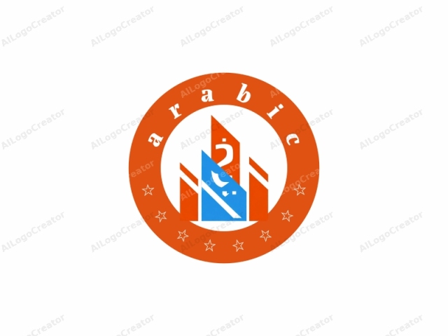 Este logotipo presenta un diseño limpio y minimalista con elementos modernos y geométricos. Los colores principales son azul y naranja, cada uno representando una forma triangular distinta. En el centro del logotipo, los dos triángulos se intersectan en un punto, formando un estilo estilizado