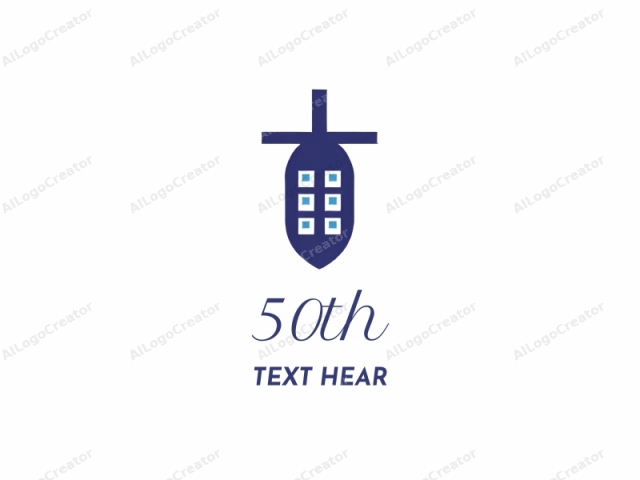 The image is a minimalist, flat-design logo featuring a stylized depiction of an aircraft. The aircraft is represented in a dark blue color with a smooth, unshaded appearance. Its body is shaped like a teardrop, tapering from