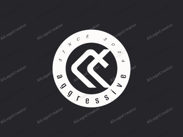 The logo image is a minimalist, modern graphic composed of two intersecting curves in a white, stylized font on a solid black background. The design features a unique, abstract shape that resembles an amalgamation of the letter 'X' and '