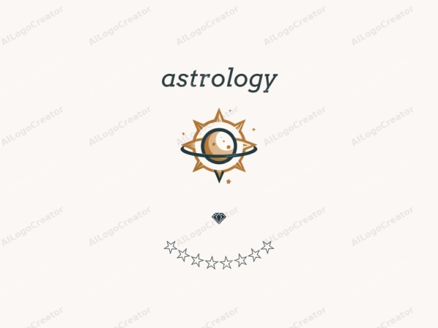 This logo, featuring a stylized astronomical theme, prominently displays a crescent Earth at its center, with the light side facing right and the dark side facing left. Surrounding the Earth, a stylized sun is depicted in an octagonal shape