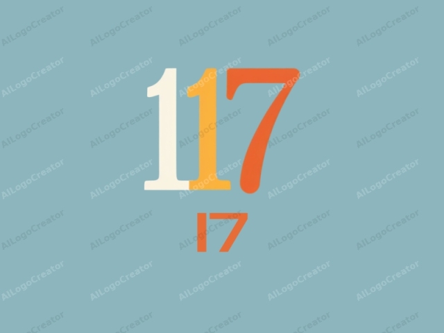 The image features a stylized logo set against a solid, muted blue background. The central element is the number "117" prominently displayed in a bold, sans-serif font. The numerals are arranged vertically and occupy the center of the image.