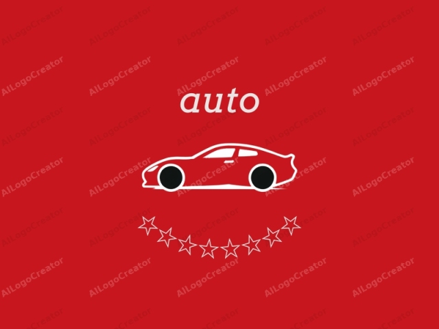 The logo is a minimalist illustration depicting a sleek, red sports car against a solid red background. The car is shown in profile, with clean lines and simple shapes that convey speed and modernity. Its silhouette is outlined in white, emphasizing the vehicle