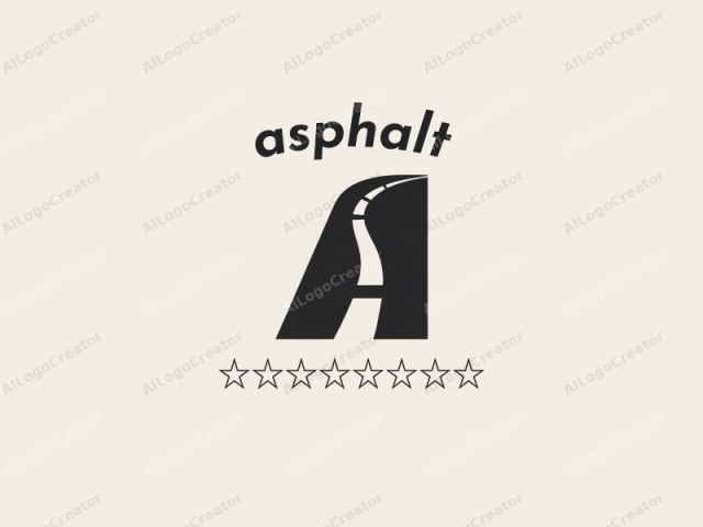 enfocándose en los elementos de forma, textura y espacio. Este logotipo minimalista presenta un diseño elegante y abstracto que incorpora tanto la forma como la textura. El tema principal es una "A" mayúscula en una fuente sans-serif en negrita. Esta letra está llena