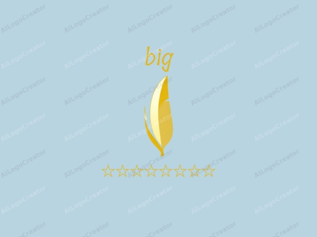 featuring a stylized, minimalist bird. The logo, composed of clean, geometric lines, depicts a bird in an abstract manner. The background is a solid, light blue color, creating a serene and peaceful atmosphere. The bird is rendered entirely in yellow