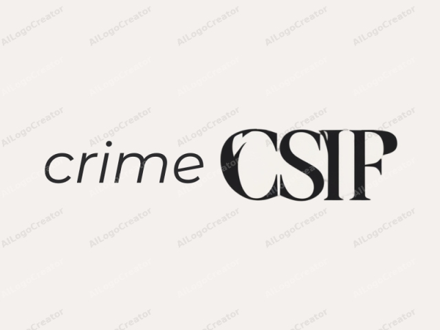 This image is a minimalist black and white logo design. The logo consists of the acronym "CSI" set in large, bold, capitalized letters. The letters are uniformly thick and have a sleek, modern font with sharp edges. The first letter,