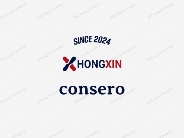 the company HONGXIN, which features a modern, clean, and minimalistic design. The image is a digital graphic, consisting of the company name in bold, sans-serif letters. The word "HONGXIN" is centered horizontally