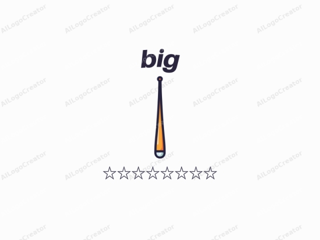 This is a stylized, minimalist logo for a company. The logo features a single object—a bat with a slender, elongated handle and a rounded, bulbous head. The bat is depicted in a simple, clean, and modern style,