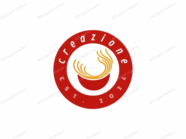 Dieses Logo-Bild zeigt ein minimalistisches Design, das eine vereinfachte Darstellung von Ramen-Nudeln darstellt. Die Nudeln sind in einer stilisierten, abstrakten Form dargestellt, wobei jede Nudel durch eine dünne, gebogene gelbe Linie repräsentiert wird. Diese gelben Linien sind in einer anmutigen Anordnung angeordnet