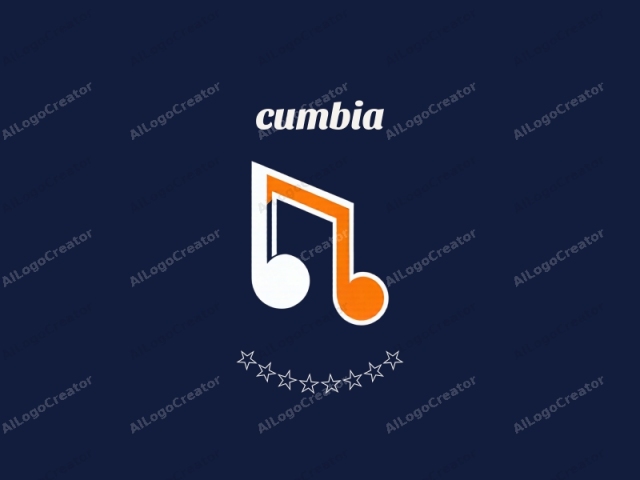 This logo features a stylized, modern musical note. The musical note consists of a large, semi-circular loop at the top, representing the head of the note, with a smaller loop attached beneath it, forming the tail. The head of