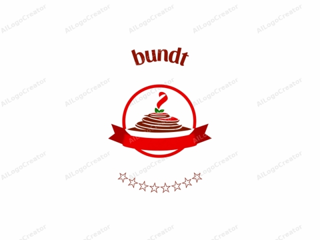 focusing on its design, color, and symbolism. The logo is a simplistic yet visually appealing illustration, executed in a digital drawing style with clean, sharp lines. At its center, there is a brown, stylized representation of a plate of spaghetti