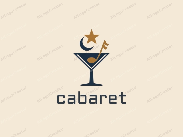 Das Logo, im minimalistischen Stil gestaltet, zeigt ein stilisiertes Martini-Glas, gefüllt mit einer einzigen Olive. Das Glas ist schwarz mit einem schlanken Stiel und einer breiten, ausgestellten Basis. Die Olive ist grün mit einem braunen Stiel und befindet sich in der Nähe