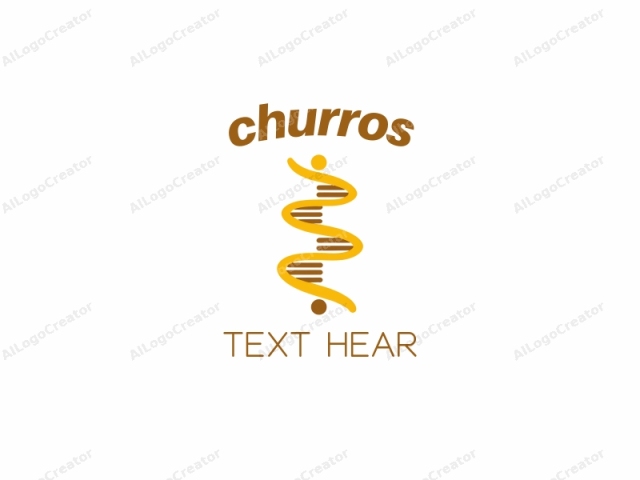 This logo is a simplified, abstract design featuring the double helix structure of DNA, commonly represented as a spiral with two strands. The logo has a clean, minimalist aesthetic with smooth curves and uniform thickness. The DNA helix is rendered in bright