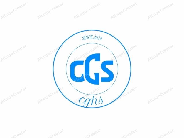 This image is a stylized logo, prominently featuring a blue, uppercase letter "G" and a blue lowercase letter "S", both of which are set in a sans-serif typeface. The "G" is slightly larger than the "S