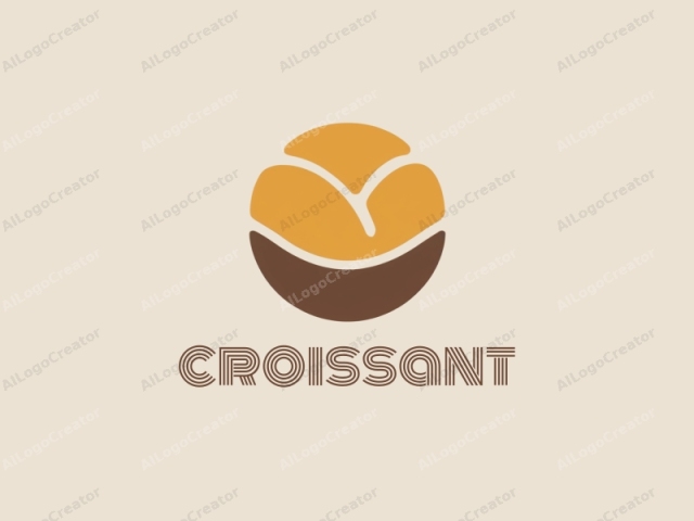 The logo features a simple, minimalist design in a flat, modern style. It consists of a circular shape with a smooth, rounded contour. The interior of the circle is filled with a warm, golden-yellow color, reminiscent of the hue of a