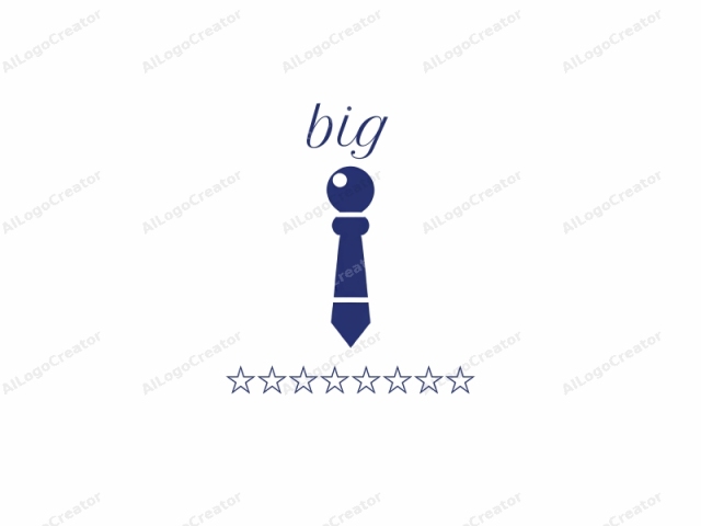 The logo image features a simple, minimalist, and monochromatic design. It depicts a stylized, abstract representation of a pencil in a dark blue hue set against a stark white background. The pencil's body is a dark blue, triangular shape