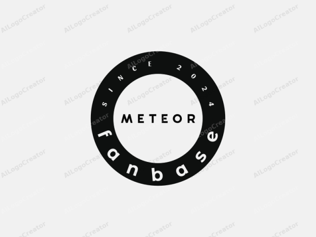 El logo es un diseño simple y minimalista que presenta la palabra "METEOR" en letras mayúsculas. Las letras están en una fuente sans-serif en negrita con una estética limpia y moderna. El texto está posicionado centralmente sobre un fondo blanco liso