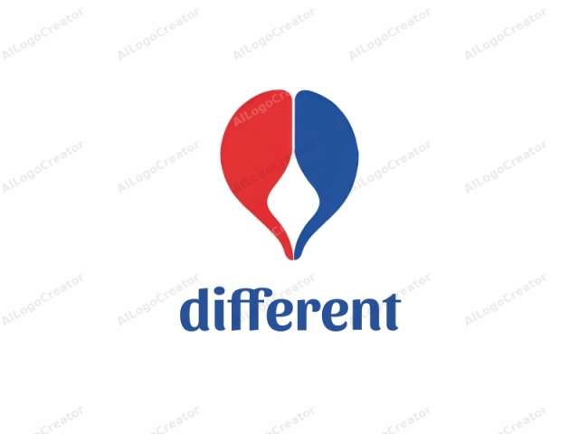 the company. The logo is a stylized, abstract graphic featuring a simple yet striking design. It consists of two large, overlapping, semi-circular shapes positioned vertically, one on the left and one on the right, creating a heart-like shape