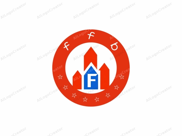 This is a digital, flat design logo with a simple and bold aesthetic. The logo consists of three distinct triangular shapes. Two of the triangles are bright red, arranged vertically on the left side of the logo. These triangles are slightly smaller than the