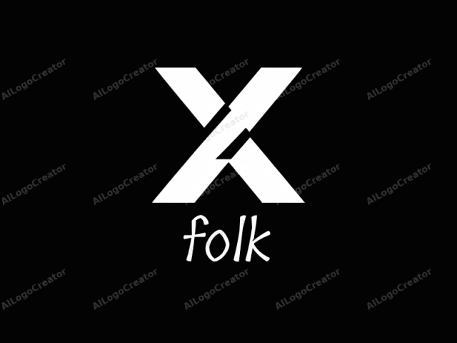 Este es un logotipo digital y minimalista que presenta una "X" mayúscula blanca y audaz sobre un fondo negro. La X está centrada y ocupa la mayor parte de la composición. Sus líneas son afiladas y geométricas, con un estilo de diseño moderno y limpio.