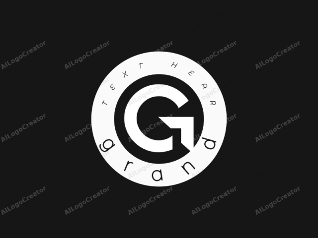 Dieses Logo ist ein minimalistisches Design, das eine geometrische Form mit klaren, kräftigen Linien zeigt. Das zentrale Element des Logos ist ein kleingeschriebenes "g", das durch eine weiße, dicke, serifenlose Schriftart gebildet wird. Das "g" ist modern gestaltet