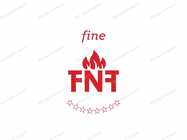 This is a minimalist logo design prominently featuring the letters "FN" in bold, uppercase, red typeface. The letters are thick and blocky, giving them a sturdy and impactful appearance. They are centered vertically and horizontally on a plain white background