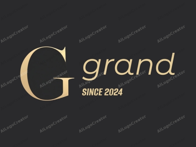 the letter "G" in a minimalist style. The image features a single uppercase letter "G" prominently centered against a solid black background. The letter is styled in a sans-serif typeface, with clean lines and a slight curvature at the bottom