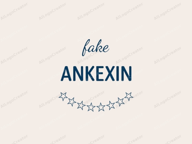 The logo image features the word "ANKEXIN" in bold, sans-serif font, centered horizontally and vertically on a plain, beige background. The font is minimalist with sharp edges and a clean, modern appearance. The text is rendered in a