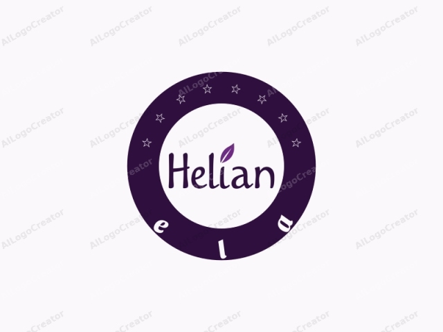 the company Helian. The logo features a minimalist, clean design with a focus on clarity and elegance. The text "Helian" is prominently displayed in a stylish, cursive font in a deep purple color, creating a sense of sophistication and