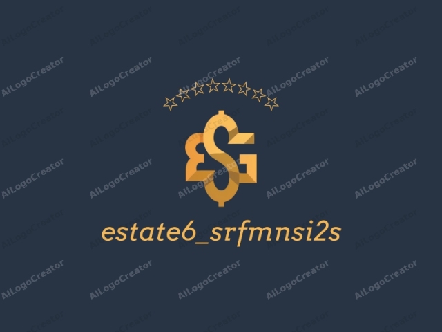This is a digital graphic design featuring a stylized dollar sign. The dollar sign is composed of two interlocking, curved lines that form an "S" shape. The design is centered and occupies most of the frame. The dollar sign is rendered