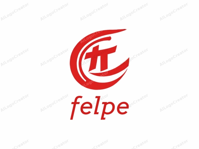 The logo is a stylized, red abstract design against a plain white background. The central element of the logo is a bold, modernistic "TT" symbol, composed of two red, overlapping, angular lines. These lines form a dynamic,