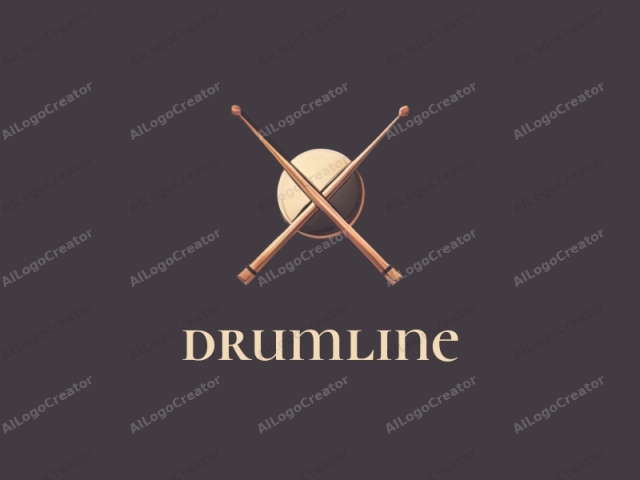 นี่คือภาพประกอบดิจิทัลแบบมินิมอลที่แสดงให้เห็นชุด Drumstick ที่วางในแนวทแยงเป็นรูปตัว X โดยปลายทั้งสองด้านตัดกัน Drumstick ถูกแสดงด้วยโทนสีทองอบอุ่นพร้อมเงาเล็กน้อย สร้างเอฟเฟกต์สามมิติที่ทำให้ดูมีมิติ