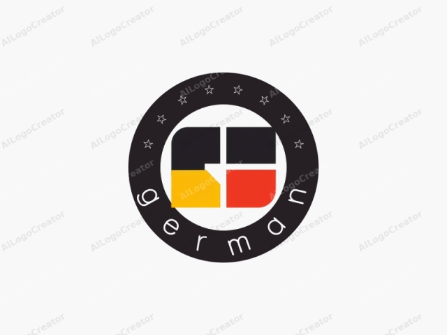 Este es un logotipo minimalista que presenta formas geométricas. El diseño consiste en cuatro cuadrados superpuestos dispuestos en formación cuadrada. El cuadrado superior izquierdo es negro, el superior derecho es blanco, el inferior izquierdo es amarillo y el inferior derecho es rojo.