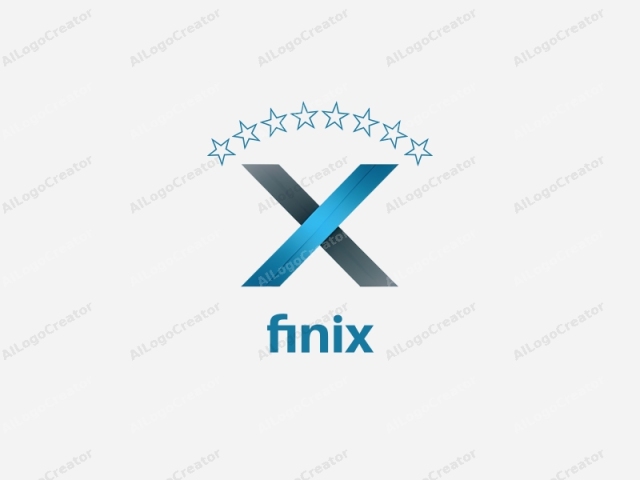 This is a minimalist logo featuring a bold, abstract cross symbol against a plain white background. The cross consists of two intersecting lines, one running horizontally and the other vertically. The horizontal line is a gradient of blue to black, starting from the