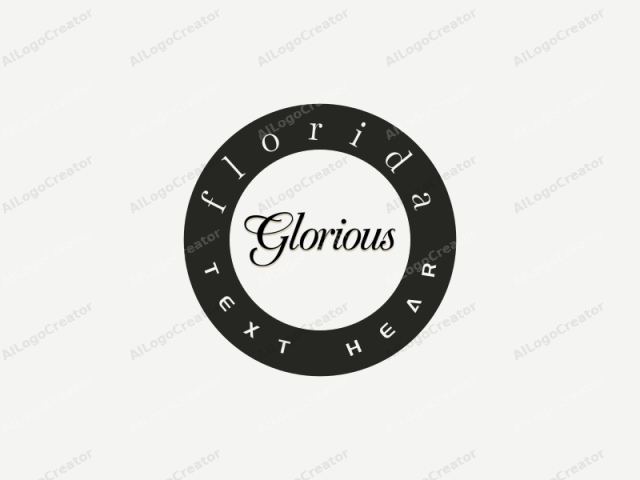 Dies ist ein minimalistisches digitales Logo-Design, das das Wort "Glory" in einer eleganten, kursiven Schrift zeigt. Der Text wird in einer anspruchsvollen schwarzen Serifenschrift dargestellt, die ihm ein klassisches und raffiniertes Aussehen verleiht. Der Schriftstil zeichnet sich durch seine geschmeidige