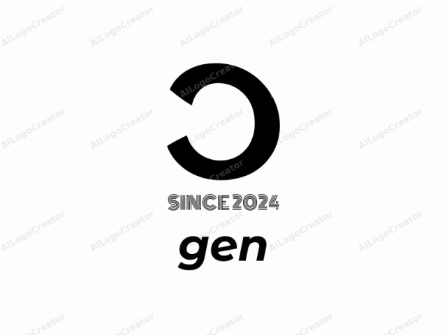 This is a minimalist logo composed of a single black capital letter "C" on a plain white background. The letter "C" is designed in a bold, sans-serif style with a uniform thickness, and its shape is slightly rounded at the corners