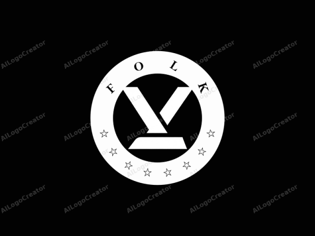 La imagen del logo presenta un diseño audaz y minimalista. Consiste en una letra "V" estilizada y grande en blanco, colocada sobre un fondo negro sólido. La "V" está compuesta por dos líneas paralelas que se intersectan en un ángulo agudo.