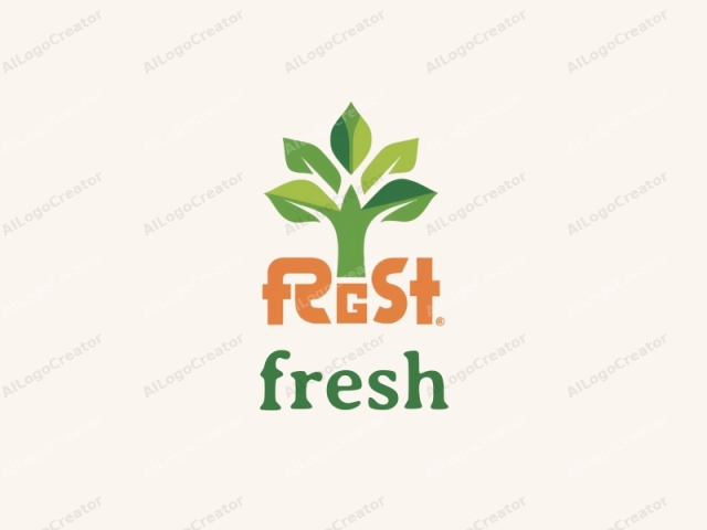 a stylized plant. This is a digital logo for an organization named "FST." The logo features a simplified representation of a plant with a trunk and branches. The plant is depicted in various shades of green, with smooth, rounded lines that