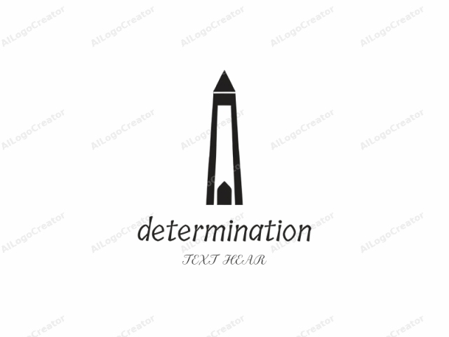 en un diseño minimalista en blanco y negro. Este logo presenta una representación simple, icónica y geométrica de un faro. El faro se representa en un estilo limpio y moderno, utilizando líneas negras sólidas y audaces sobre un fondo blanco puro. Consiste