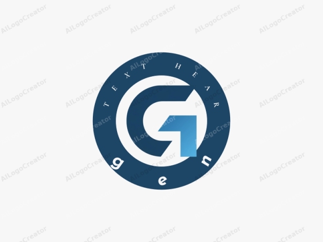 The image features a stylized, geometric logo consisting of the letter "G" in a modern, minimalist design. The letter is depicted in a sleek, three-dimensional form with smooth curves and edges. The "G" is predominantly rendered in a