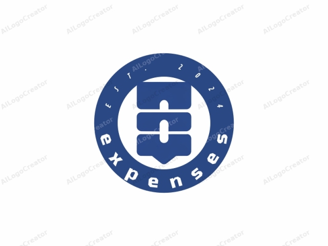 This is a simple, minimalist, monochromatic logo consisting of a stylized, three-part, blue graphic element resembling a stack of data disks. The top disk has two horizontal bars, with the lower portion featuring a single vertical bar. The