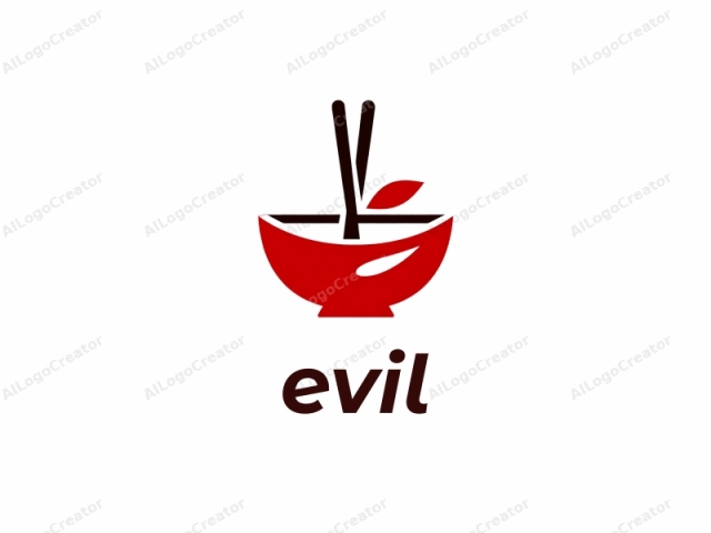 This is a stylized, digital logo representing a bowl of food, specifically depicting a bowl of soup. The logo consists of bold, flat, minimalist shapes using a limited color palette. The background is plain white, providing a stark contrast that makes