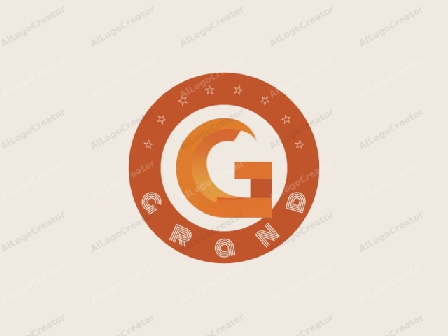 Das Logo ist ein minimalistisches Design, das einen stilisierten Buchstaben "G" zeigt. Der Buchstabe "G" ist in einer fetten, dreidimensionalen Schriftart mit glatten, geschwungenen Kanten und einem Gradienteneffekt dargestellt. Der Farbverlauf geht sanft von einem tiefen, gebrannten Orange über