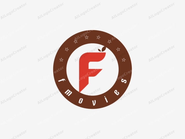 This is a minimalist logo featuring a bold, lowercase letter "F" in a modern, clean design. The letter is rendered in a vivid, solid red hue with smooth, rounded edges, adding a touch of vibrancy to the otherwise plain,