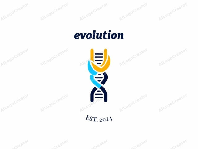 This is a simple, modern logo consisting of a double-helix design. The double-helix represents the structure of DNA, typically associated with scientific research, particularly in the field of genetics. The logo features two intertwined strands of the helix,