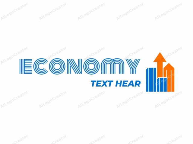 The logo features a stylized representation of skyscrapers, depicted in two distinct colors: orange and blue. The orange skyscraper, located on the left side of the image, is the tallest and is stylized with a sharp, upward-point