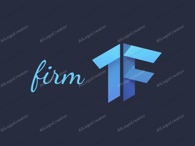 This is a digital logo image featuring the number "1" stylized to resemble the letter "F" in an abstract, geometric manner. The design is minimalist and modern, characterized by sharp, clean lines and a smooth, gradient transition from dark