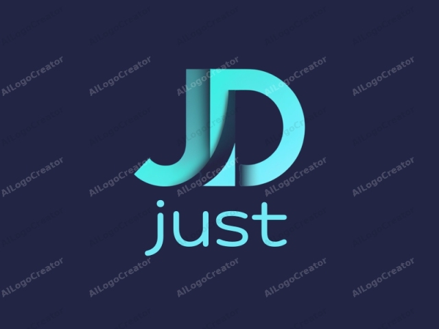 This logo is a stylized, abstract representation of a lowercase "j" and "d" forming a word. The letters are designed in a modern, sleek font, featuring clean lines and a gradient color scheme that transitions from a deep teal at