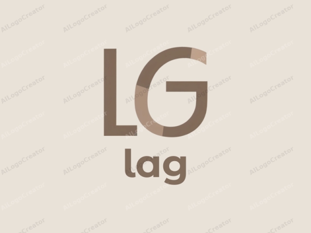 ภาพโลโก้เป็นแบบมินิมอลและมีดีไซน์ที่สะอาดและทันสมัย ประกอบด้วยตัวอักษร "l" ตัวเล็กและ "G" ตัวใหญ่ที่ซ้อนทับกัน ตัวอักษรถูกแสดงในสีน้ำตาลอ่อน สร้างความอบอุ่นและคอนทราสต์ที่ละมุน