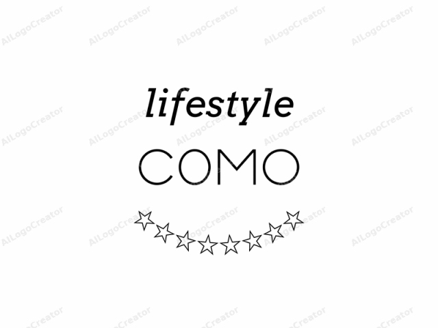 This is a minimalist logo for the brand "Como." The logo is designed in a clean and modern style, with a focus on simplicity and clarity. The word "Como" is written in a bold, sans-serif typeface with thick